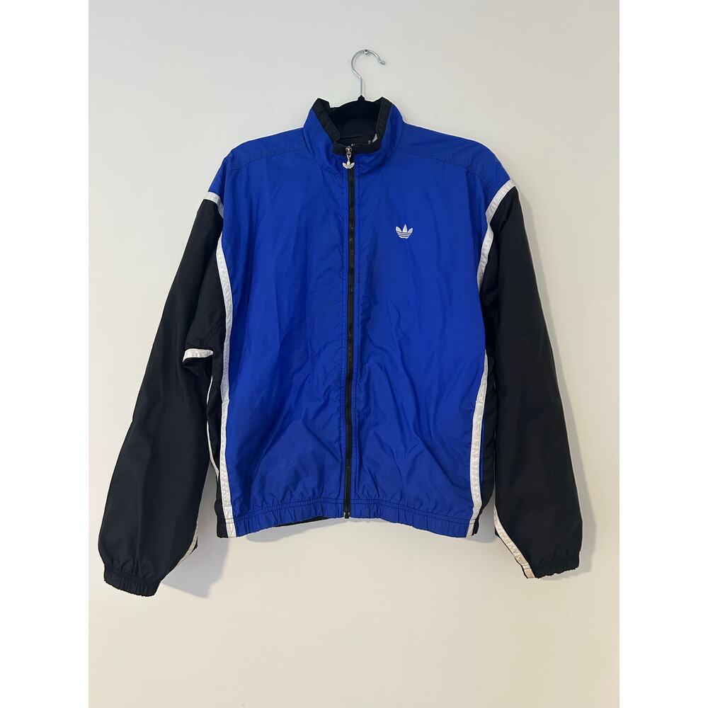Vintage Adidas Anorak Windbreaker Jacket 90s Y2K Princess Diana Retro M Sporty